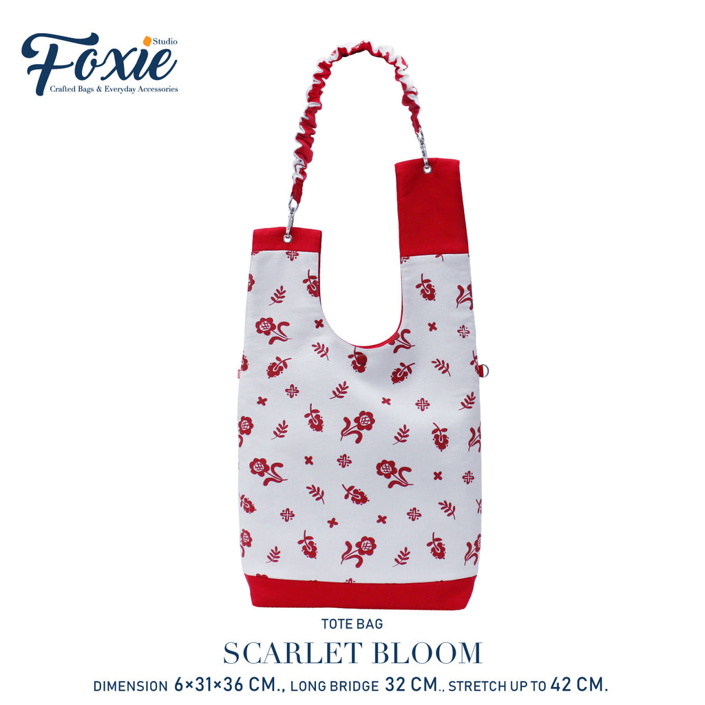 Tote Bags : Scarlet Bloom - Red Flower