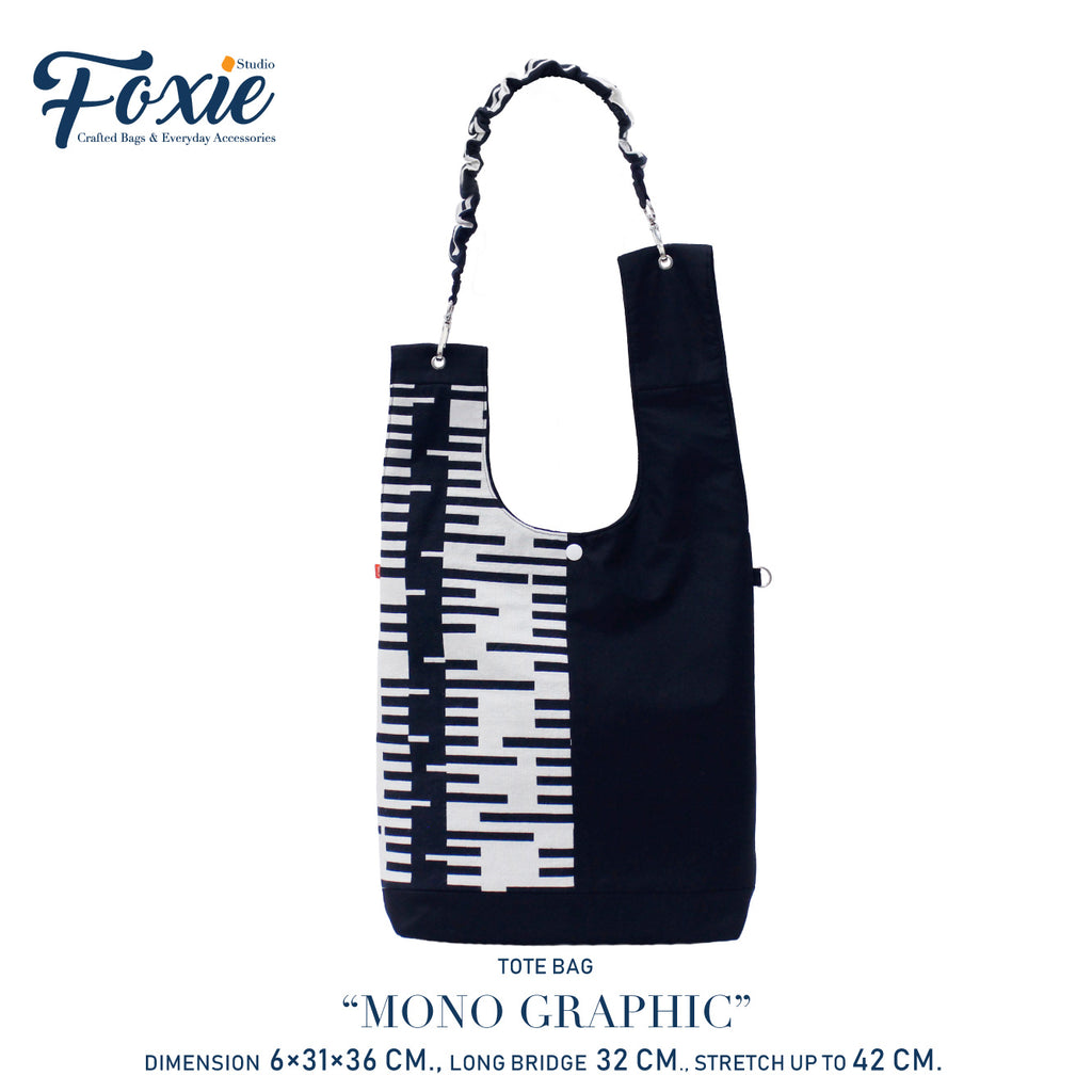 Tote Bags : Mono Graphic - Black and White