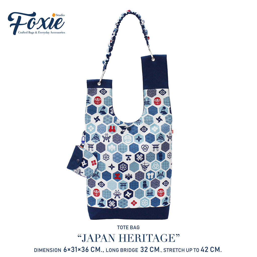 Tote Bags : Japanese Heritage - Blue