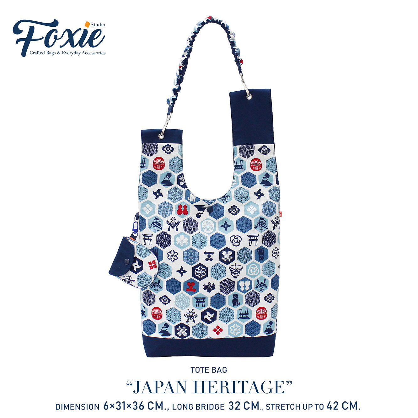 Tote Bags : Japanese Heritage - Blue