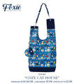 Tote Bags : Cosy Cat House - Blue