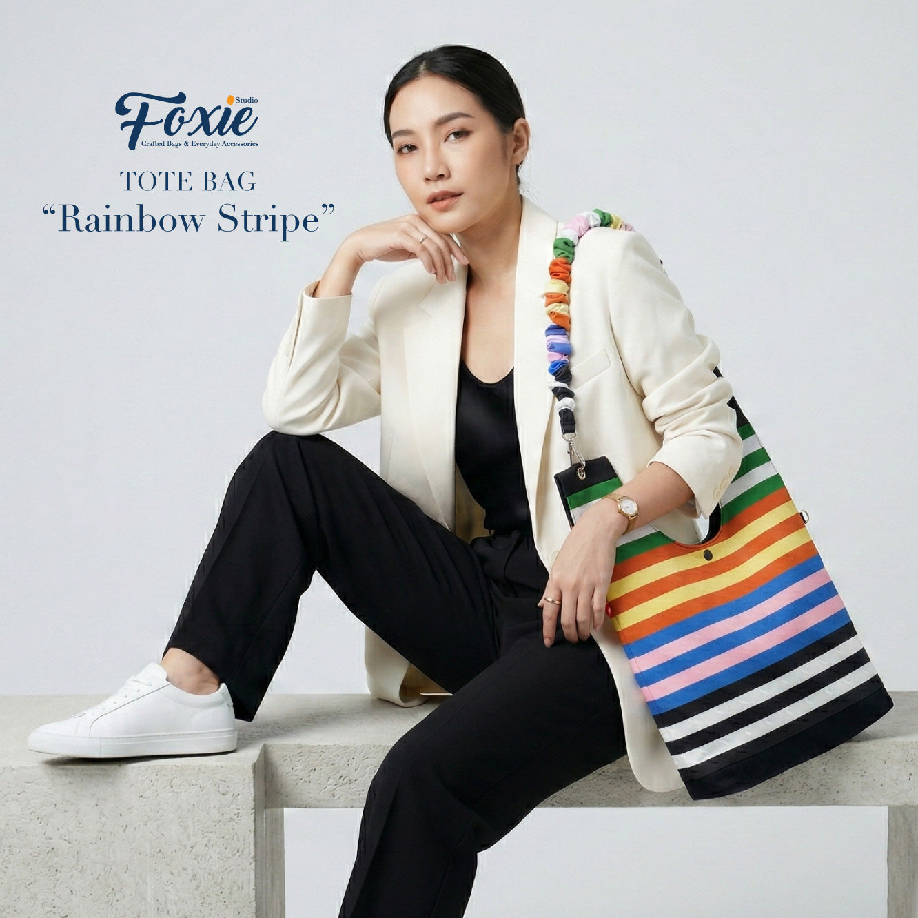 Tote Bags : Rainbow Stripe - Colorful