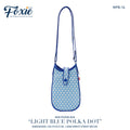 Mini Phone Crossbody Bags : Light Blue Polka Dots-Blue