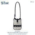 Mini Phone Crossbody Bags : Monochrome Elegance-Black/Tan
