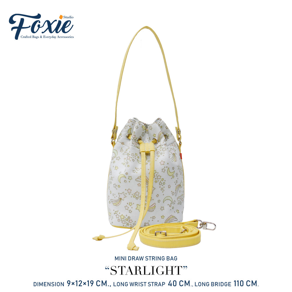 Mini Drawstring Bag : Starlight-Yellow