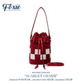 Mini Drawstring Bag : Scarlet Charm - Red Velvet