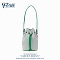 Tiny Drawstring Bags : Green Bliss - Green Stripe