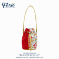 Tiny Drawstring Bags : Bloom Rouge - Red/Flower