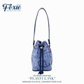 Tiny Drawstring Bags : Playful Ocean - Blue dyed