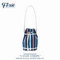 Tiny Drawstring Bags : Candy Stripe - Colorful